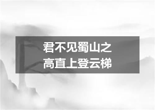 君不见蜀山之高直上登云梯