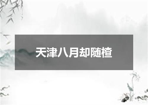 天津八月却随楂