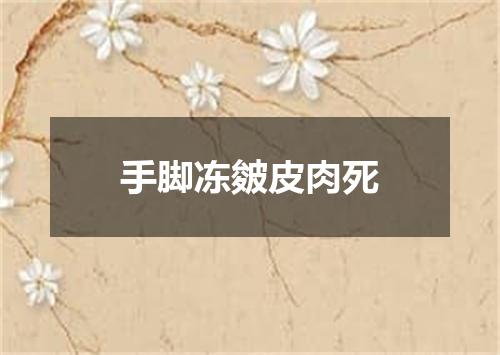 手脚冻皴皮肉死