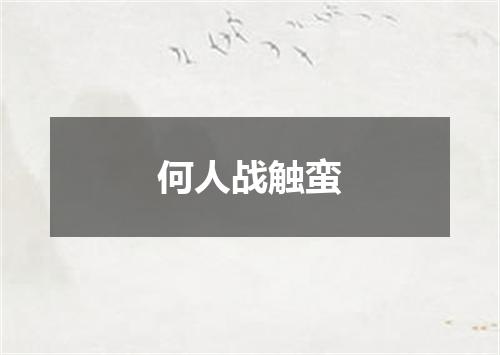 何人战触蛮