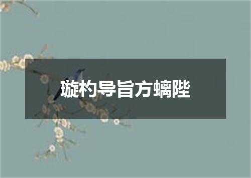 璇杓导旨方螭陛