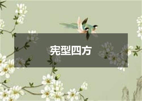 宪型四方