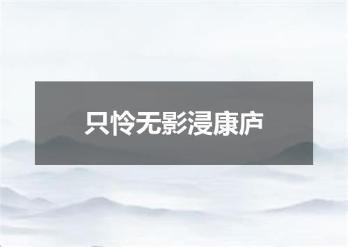 只怜无影浸康庐
