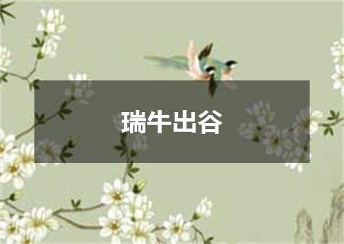 瑞牛出谷