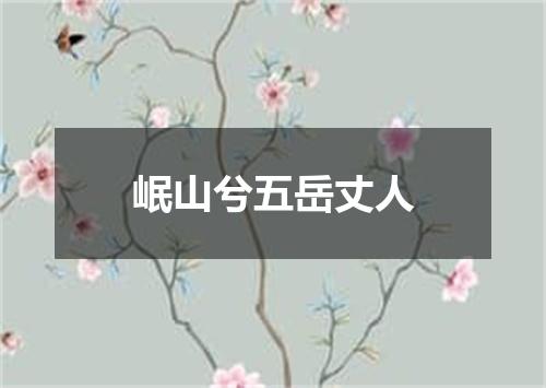 岷山兮五岳丈人