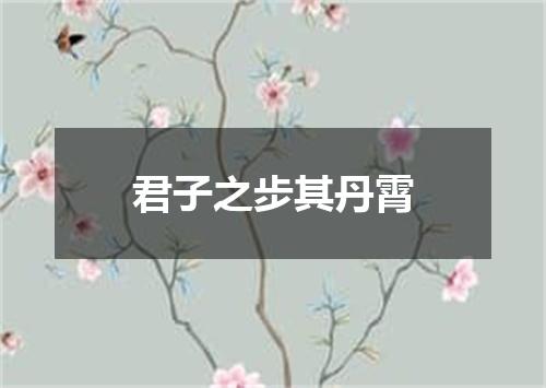 君子之步其丹霄