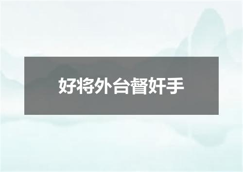 好将外台督奸手
