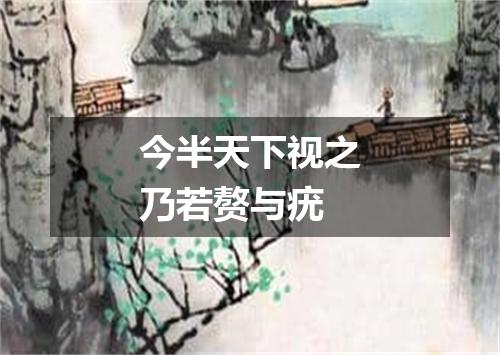 今半天下视之乃若赘与疣