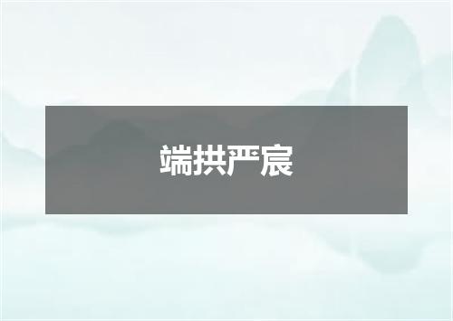 端拱严宸