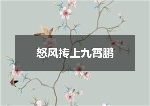 怒风抟上九霄鹏