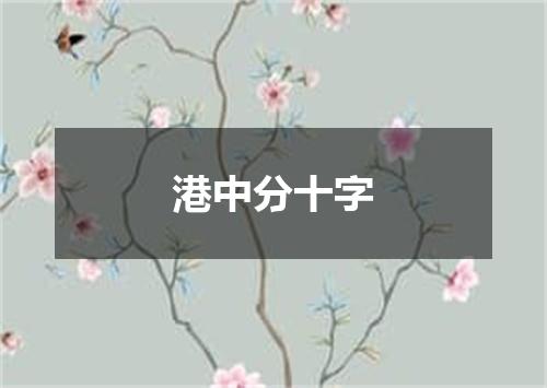 港中分十字