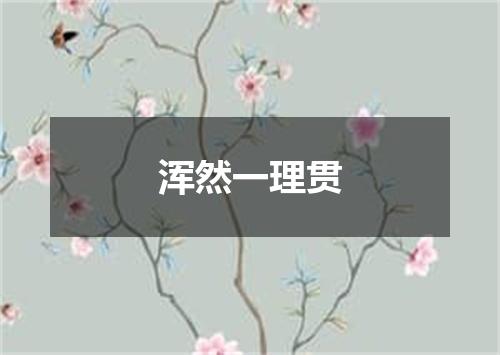 浑然一理贯