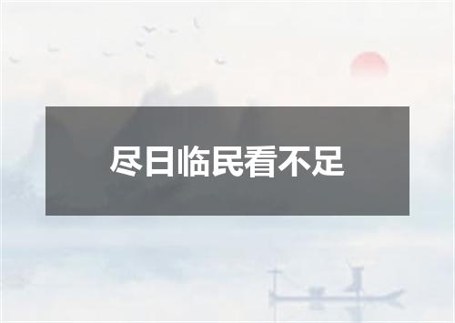 尽日临民看不足