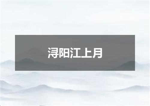 浔阳江上月