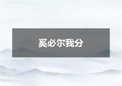奚必尔我分
