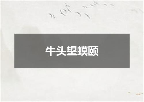 牛头望蟆颐