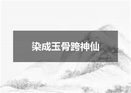 染成玉骨跨神仙