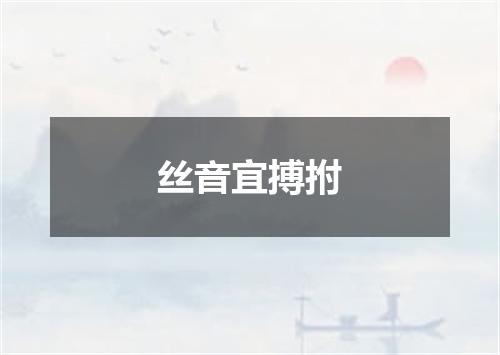 丝音宜搏拊