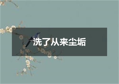 洗了从来尘垢