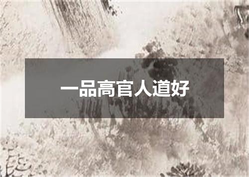 一品高官人道好