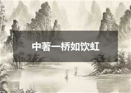 中著一桥如饮虹