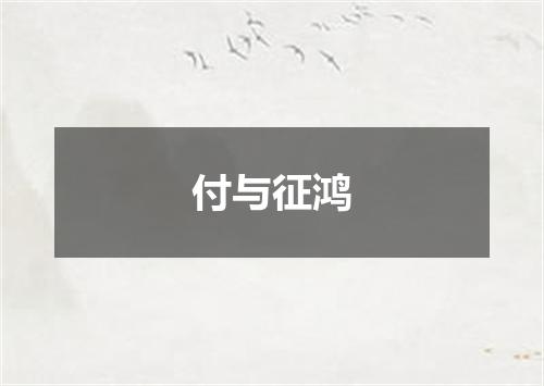 付与征鸿