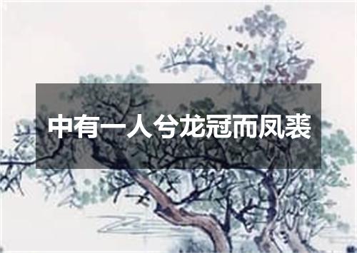 中有一人兮龙冠而凤裘