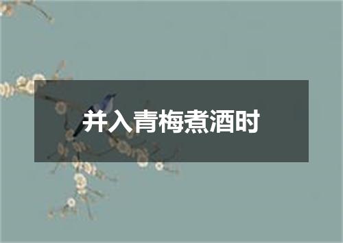 并入青梅煮酒时