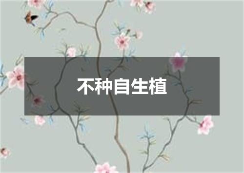 不种自生植