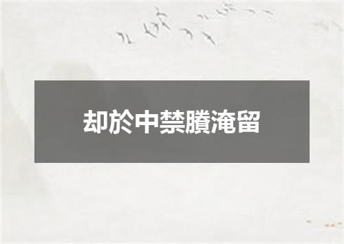 却於中禁賸淹留