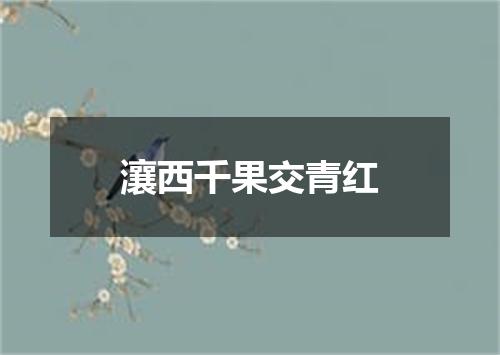 瀼西千果交青红