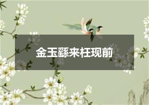 金玉繇来枉现前