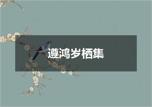 遵鸿岁栖集