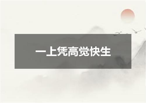 一上凭高觉快生