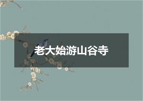 老大始游山谷寺