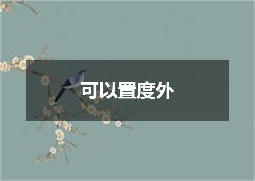 可以置度外