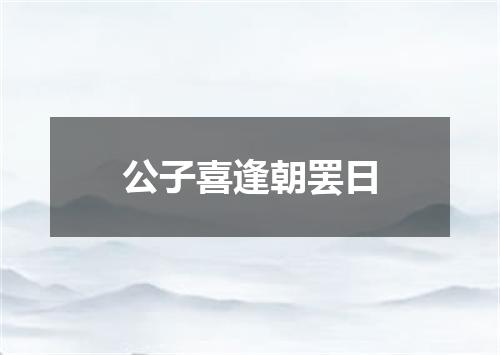 公子喜逢朝罢日