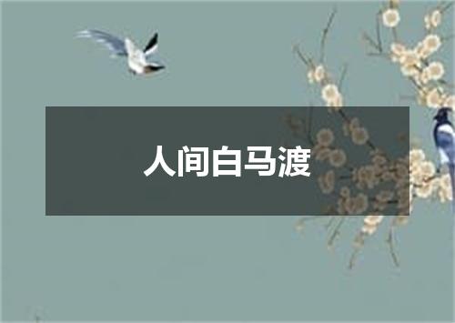 人间白马渡