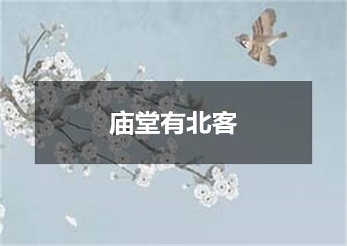 庙堂有北客