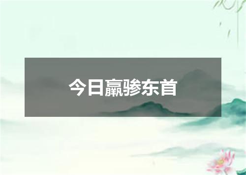 今日羸骖东首