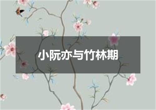 小阮亦与竹林期
