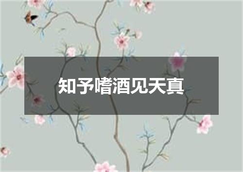 知予嗜酒见天真