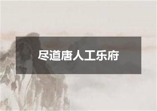 尽道唐人工乐府