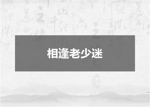 相逢老少迷