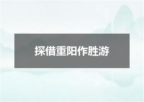 探借重阳作胜游