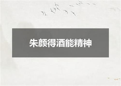 朱颜得酒能精神