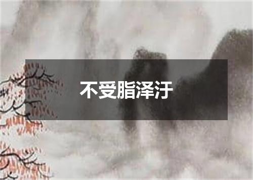 不受脂泽汙