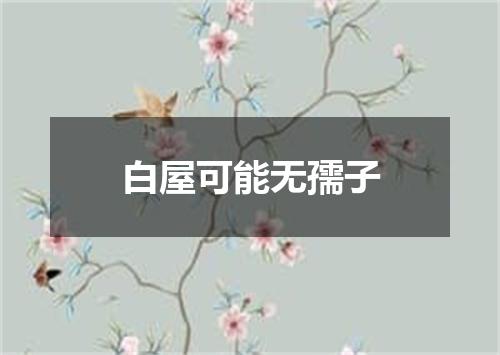 白屋可能无孺子
