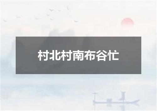 村北村南布谷忙