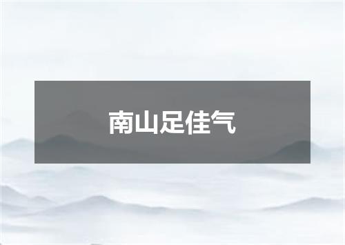 南山足佳气